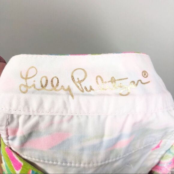 LILLY PULITZER | Tiki Pink Buttercup Shorts Size 0 - Picture 6 of 9